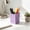 Purple, variant on sruoe Pencil Holder, Solid Square Plastic Pen Holder, Minimalist Cube Desktop Pen Cup, Multifunctional Desk Organizer for Office Supplies & Vanity Makeup Brush Storage