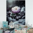thumbnail image 2 of Designart A Blooming Puple Peony Flower In Winter II Canvas Wall Art, 2 of 5