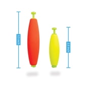 Comal Tackle Snap-On Foam Fishing Bobber Assortment, 8-Piece Set