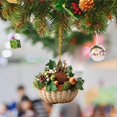 thumbnail image 4 of Adorno Navideño Acrílico Para Colgar En Forma De Cesta, Adorno Para Colgar, Adorno Divertido, Adorno Navideño Para Colgar En Casa, Fiesta Navideña, 4 of 7