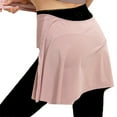 thumbnail image 6 of Women Solid Color Wrap Skirt Yoga Hip Scarf Sport Tennis Athletic Workout Running Cover Up Tie Up Short Skirt Shawl, 6 of 8
