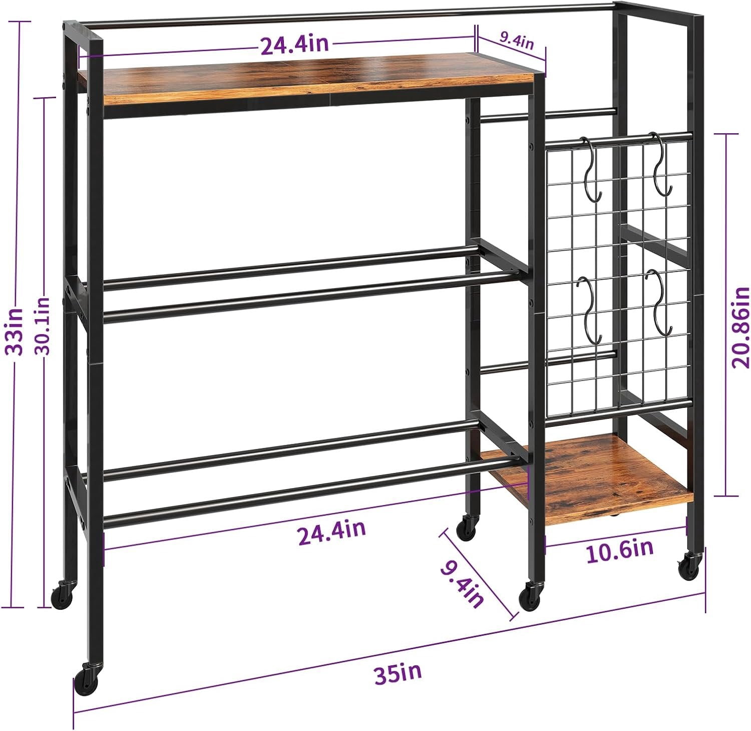Dumbbell Rack, Gym Storage Rack, Weight Rack for  Gym, Dumbbells, Kettlebells, Yoga Mats &  Space-Saving  Gym Organizer