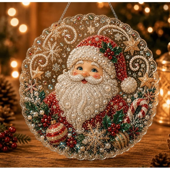 Christmas in July DIY Diamond Art Hanging Ornament – Handmade Sparkling Christmas Keepsake