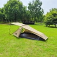 thumbnail image 2 of MCETO Lightweight 2-Person Backpacking Tent in Earthy Brown - Portable Camping Shelter with Polyester and Aluminum Construction - Includes Inner and Outer Tent, Pegs, Ropes, and Carry Bags, 2 of 6