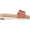 thumbnail image 6 of Sam Edelman Ariane Stucco Pink Open Toe Buckle Flat Leather Slides Wide Sandals (Stucco Pink, 6.5), 6 of 6