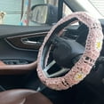 thumbnail image 5 of Crochet Steering Wheel Cover,Universal 14-15 inch Soft Steering Wheel Covers for Women＆ Men,Cute Pattern Non-Slip Sweat-Absorbent Car Covers for Vehicles,Sedans,Suvs (Purple), 5 of 8