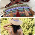thumbnail image 5 of 3 Rolls 22.32 Yards 1 1/4 Inch Purple Embroidered Ribbon Ethnic Jacquard Fabric Ribbons Trimming Polyester Floral Woven Trim Tape for Sewing Making Crafts Cloth Curtain Home Decor Diy Supply, 5 of 5