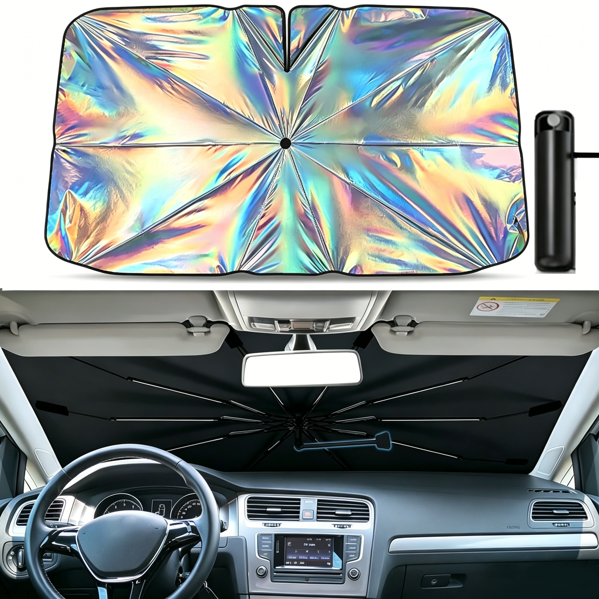 Purple Sun Visor Strip Tint Film Car Front Windshield UV Shade