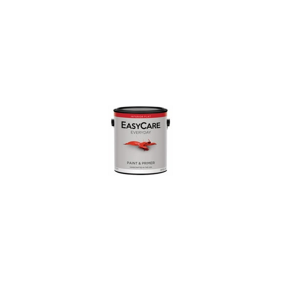 EasyCare EVDF1-GL Everyday Interior Latex Paint, White Flat, 1 Gallon - Quantity 4
