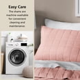thumbnail image 7 of Mainstays Crinkle Pillow Sham, Standard, Pink Blush, 1 Pack, 7 of 7