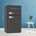 3.1 Cu.Ft Compact 2 Doors Refrigerator, 37dB Quiet Mini Fridge with