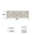 thumbnail image 4 of SIXHOME 2'x6' Runner Rugs Machine Washable Runner Vintage Medallion Non Slip Soft Carpet Rug Runner for Bedroom Hallway Kitchen Entryway Laundry Indoor Retro Home Decor Taupe, 4 of 5