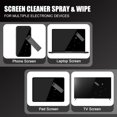 thumbnail image 4 of walrfid Car Screen Cleaner Spray and Wipe, Laptop Touchscreen Mist Cleaning Kit for Electronics Computer, iPad, CellPhone, MacBook, TV, Monitor, Tablet, Kindle Display, with White Graffiti Case - Grey, 4 of 6
