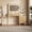 Oak, variant on 44" Vanity Desk with Mirror and Lights, Makeup Table with Fluted Storage Drawer, Cabinet,3 LED Lights Modes, Power Outlet for Bedroom Oak