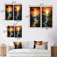 thumbnail image 4 of Designart "Orange Yellow Indian Art euphony Of II" Indian Art Framed Wall Art Set Of 2 - Orange People Framed Wall Art Set Of 2, 4 of 7