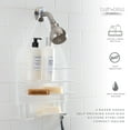 thumbnail image 4 of Bath Bliss 2 Shelf Hanging PE Coated Shower Caddy, White, 4 of 4