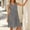 Black, variant on Josdec Women's V-Neck Sleeveless Midi Dress Asymmetric Striped with Pocket Loose Casual for Daily Wear S-XXL