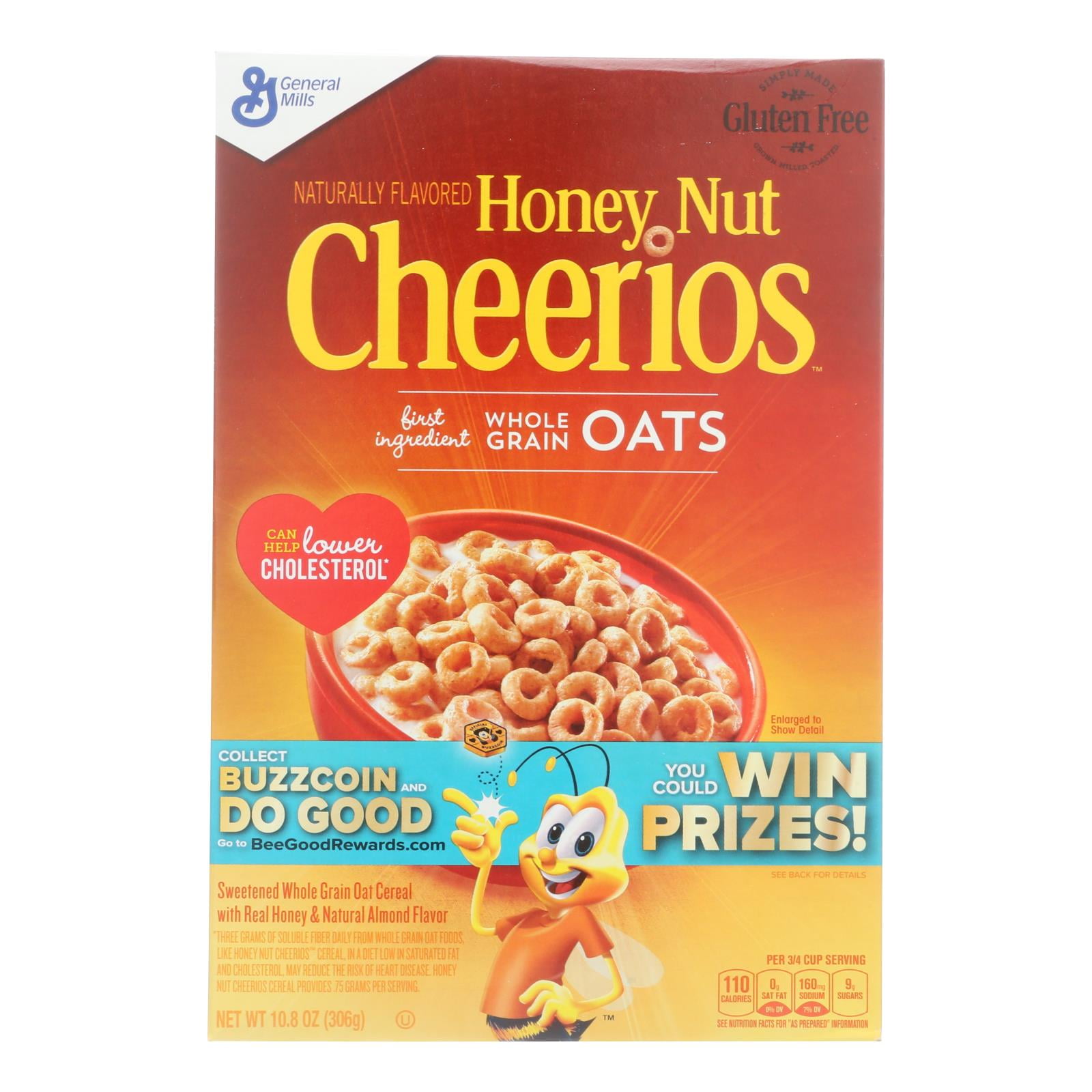 Honey Nut Cheerios 1600012479 Honey Nut Cheerios(R) 10.8 oz