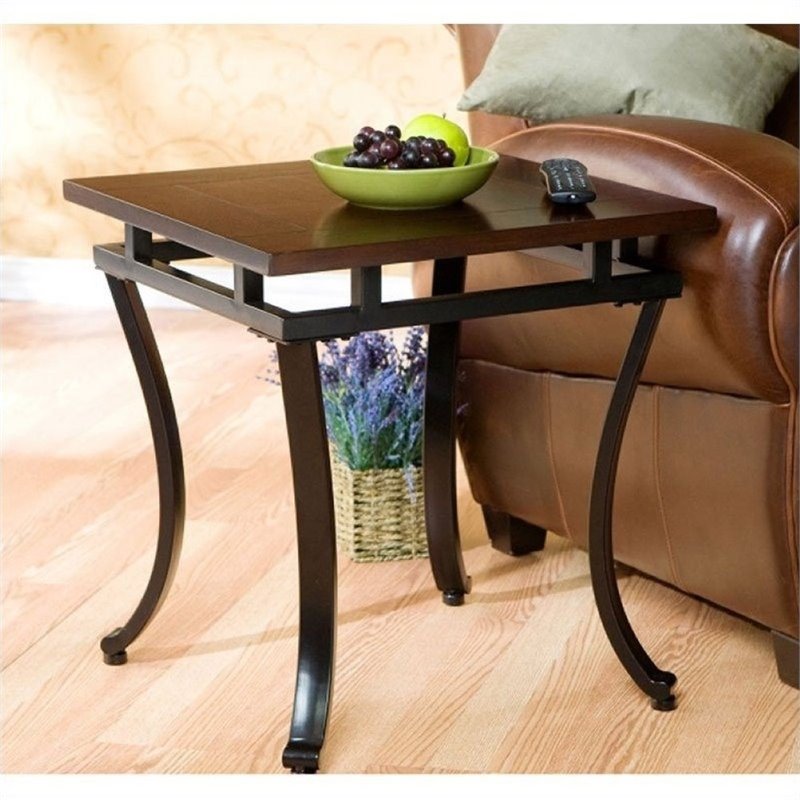 Pemberly Row End Table in Rich Espresso