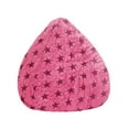 thumbnail image 1 of Gouchee Home Fluffy Stars Pink Faux Fur Bean Bag Chair – Soft Polyester with Polystyrene Bead Filling, Suitable for Adults and Teens, Lightweight & Cozy Seating for Bedroom, Living Room or Playroom, 1 of 7