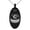 Black, variant on Stainless Steel Letter G Initial 3D Monogram Engraved Small Oval Charm Pendant Necklace