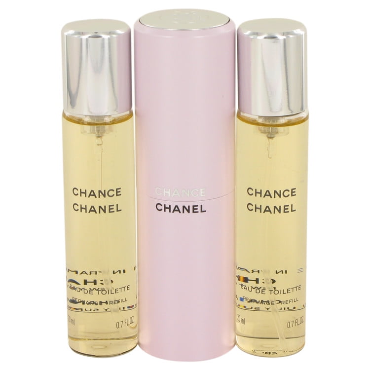 CHANEL - Chance by Chanel Mini EDT Spray + 2 Refills 3 x.7 oz - Walmart ...