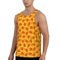 thumbnail image 2 of Pofeuu fall retro maple leaf Print Men's Workout Tank Tops Sleeveless Muscle Gym Shirt Quick Dry-XX-Large, 2 of 7