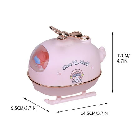 

AIEOTT Helicopter Humidifier Atmosphere Night Light USB Mini Cute Pet Aromatherapy Humidifier Atomizer Gift