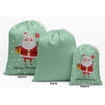 thumbnail image 2 of Darling Souvenir White Santa & Gift Christmas Party Supplies&nbsp;Drawstring Pouches&nbsp;Favor Bags 15 Pieces, 2 of 5