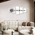 thumbnail image 2 of Elephant Stock Dotwork Solar System Wall Art - Horizontal Multi Panel Canvas - Living Room Wall Decor - Astronomy & Space Multi Panel - White And Black Decor - 74" x 34", 2 of 8