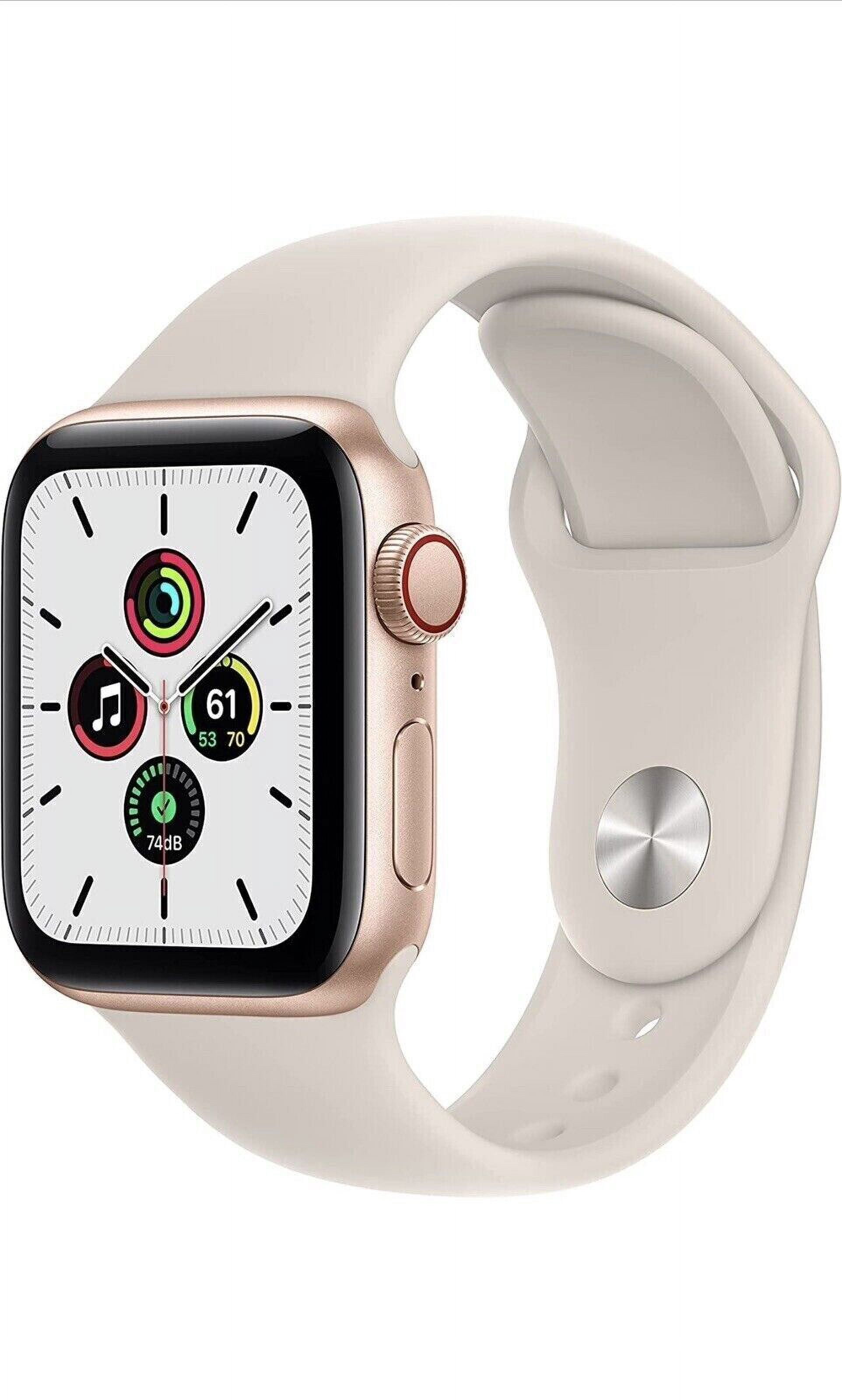 Restored Apple Watch SE Cell 40mm Gold Aluminum - Starlight Sport Band MKQN3LL/A (Refurbished)