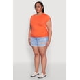 thumbnail image 4 of Women's Plus Size Side Ruched Tee, 4 of 5
