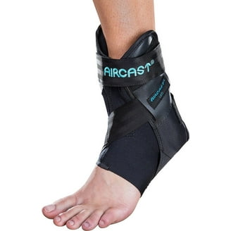 Aircast A60 Ankle Support Brace, Left Foot, Black, Medium (Shoe