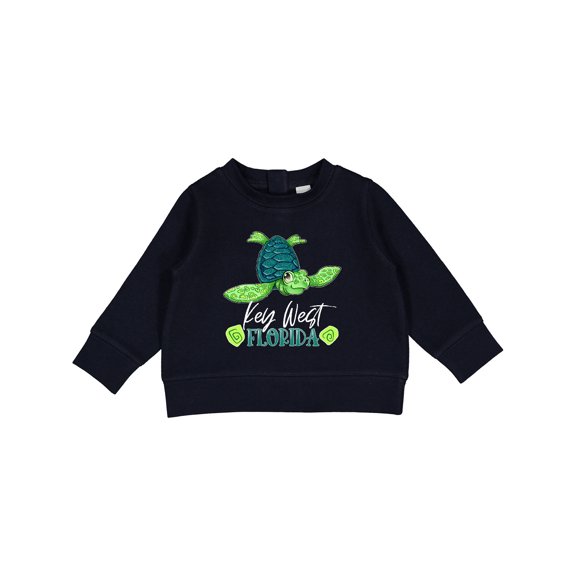 Inktastic Key West, Florida Happy Sea Turtle Baby Sweatshirt