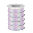 thumbnail image 2 of 5 Rolls Christmas Ribbon 1.5 inch Wide Decorative Ribbon for Gift Wrapping and Holiday Decorations Rainbow Gradient Stars, 2 of 7