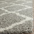 thumbnail image 5 of SAFAVIEH Dallas Logan Geometric Shag Area Rug, Grey/Ivory, 8' x 10', 5 of 11
