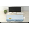 thumbnail image 2 of Floral Computer Mouse Pad, Minimalistic Waves Sunrise Open Sea Print, Rectangle Non-Slip Rubber Mousepad Large, 31" x 12" Gaming Size, Orange Sky Blue, by Ambesonne, 2 of 2