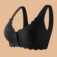 thumbnail image 5 of Womens Daily Solid Sexy Comfortable Open Front Bra Straps Breast Cup Fixed Cup Underwear, 5 of 5