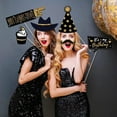 thumbnail image 6 of Sunxin Event & Party 53 Pieces Black Golden Photo Booth Props for Birthday Wedding New Year Mix of Hats Lipstick Tie Crowns and More Funny Selfie Props, 1* Party and Dance Photography Supplies, 6 of 7