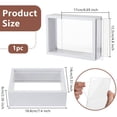 thumbnail image 2 of 7.4x2.4x5.5 Inch Rectangle Shadow Box Wood Shadow Box Display Case White Shadow Box Frame with Double Sided Clear Acrylic Window for Dried Flowers Leaves Specimen, 2 of 5