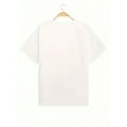 thumbnail image 3 of Men's Round Neck Short Sleeve Fashion Letter Print Casual T-Shirt  | Two colors  S-5XL SIZE, 3 of 4
