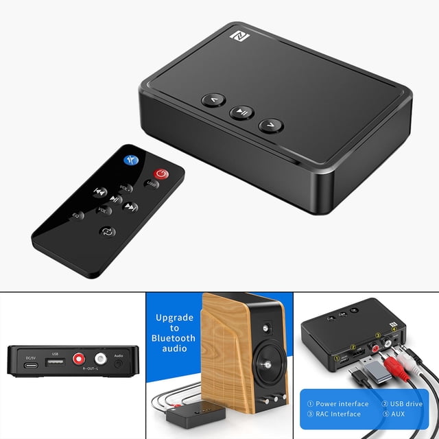 Adaptador de receptor de sonido 3.5 mm AUX RCA USB Emparejamiento para Plug , compatibilidad, tiempo de Hugo Receptor Bluetooth