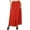 Red, variant on Bimba Women Flaired Rayon Plain Elastic Waist Wide Leg PalazzoCustom Pants