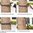 thumbnail image 3 of Maoww 2 Pcs Sangles de Hamac Super Résistantes avec Mousquetons Boucles Camping Randonnée Arbre Corde de Suspension, 3 of 9