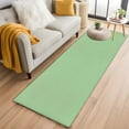 thumbnail image 2 of Green Large Area Rugs for Bedroom Living Room, Soft Non Slip Carpet Bedside Rug, Minimalist Solid Color Modern Abstract Rectangular Floor Cover Kitchen Accent Rug 2'x6' for Dining Room/Office, 2 of 9