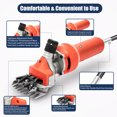 thumbnail image 6 of Electric Shearing Machine Professional Shearing Tool with Sharp Two Blades (4 Teeth + 9 Straight Teeth) Electric Sheep Shears Farm Sheep Goats Clipper Tool, 6 of 10