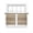 Wheat, variant on Boho Sheer Curtains 108 Inch Length 2 Panels Set Window Treatments, Beige Brown Traditional Ethnic Geometric Motifs Rod Pocket Semi Curtains for Living Room/Bedroom/Kitchen Décor, 104"W x 108"L