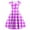Purple, variant on GigrtiJin Womens Vintage 1950s Plaid Dress Retro Cocktail Party Dresses Wrap V Neck Cap Sleeve Pleated Midi Dresses