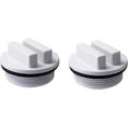 thumbnail image 1 of 2 Pack SP1022C Threaded Spa and Pool Drain Plug with O-Rings for Winter Protection, Fits Most Pentair Pool Drain Plugs (White), 1 of 5