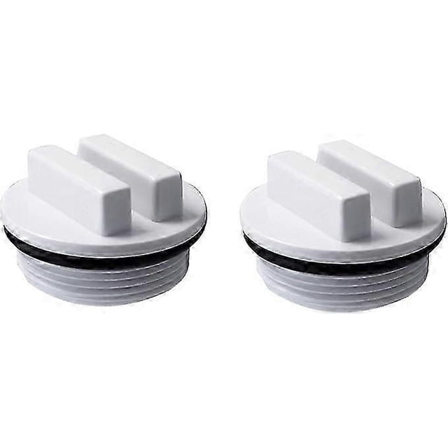 2 Pack SP1022C Threaded Spa and Pool Drain Plug with O-Rings for Winter Protection, Fits Most Pentair Pool Drain Plugs (White)